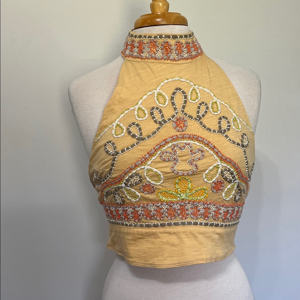 Free People l Nectar Combo Embroidered GOA Tank NWT Retail $98! Size Medium